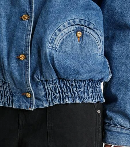 BLAZÉ MILANO Nariida Sapphire denim bomber jacket 6