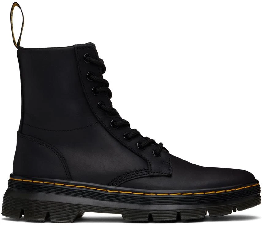 Dr. Martens Black Combs Leather Boots 1