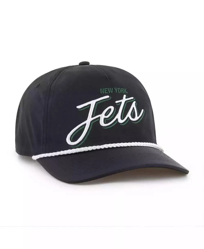 47 Brand Men's Black New York Jets Brrr Fairway Hitch Adjustable Hat 2