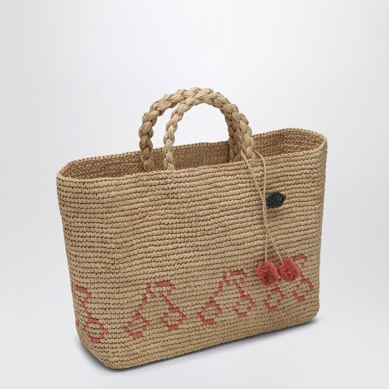 Bonpoint Cherry Bag beige in raffia