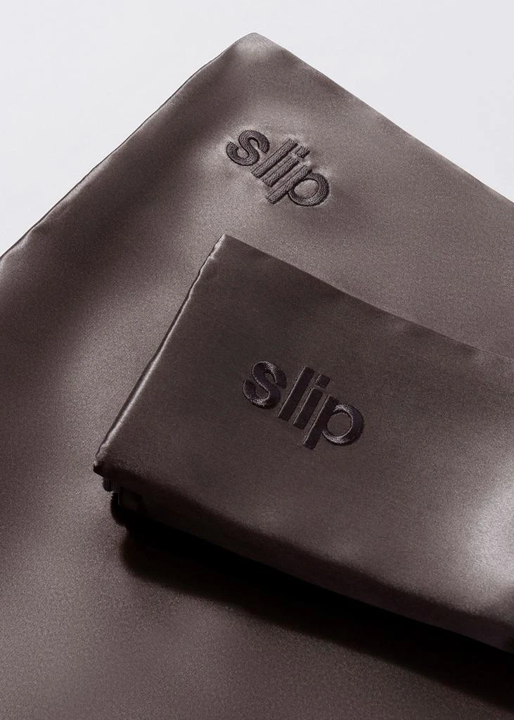 Slip Silk Pillowcase Charcoal 3