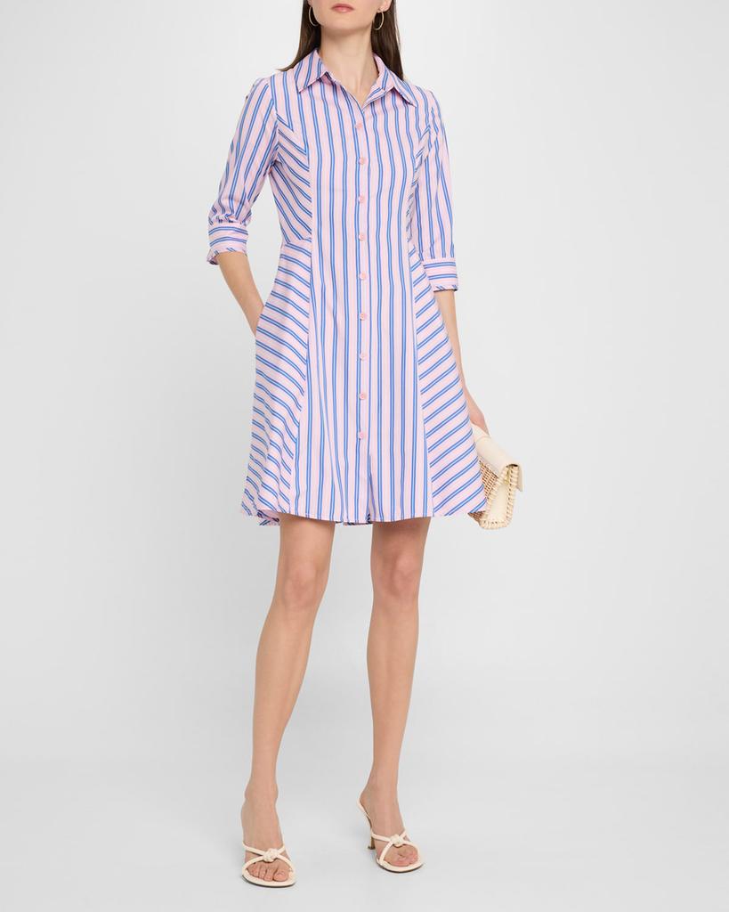 Evi Grintela Cara Striped Cotton Shirtdress
