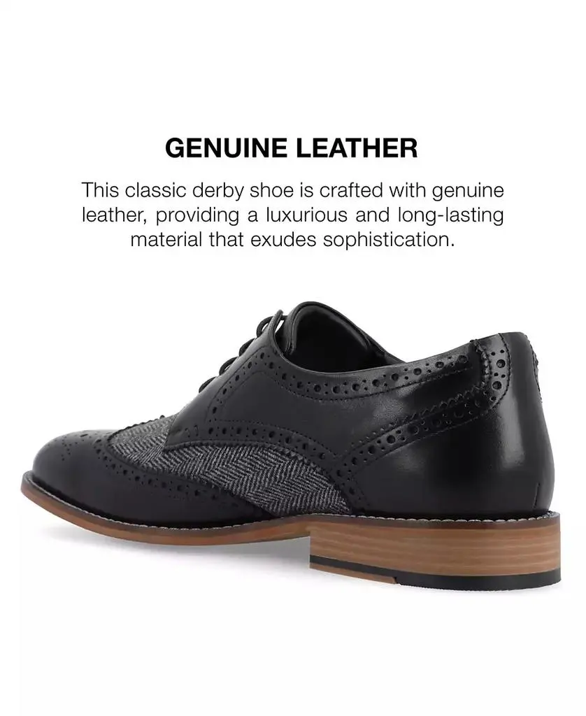 Thomas & Vine Men's Filmore Tru Comfort Foam Wingtip Dress Shoes 7