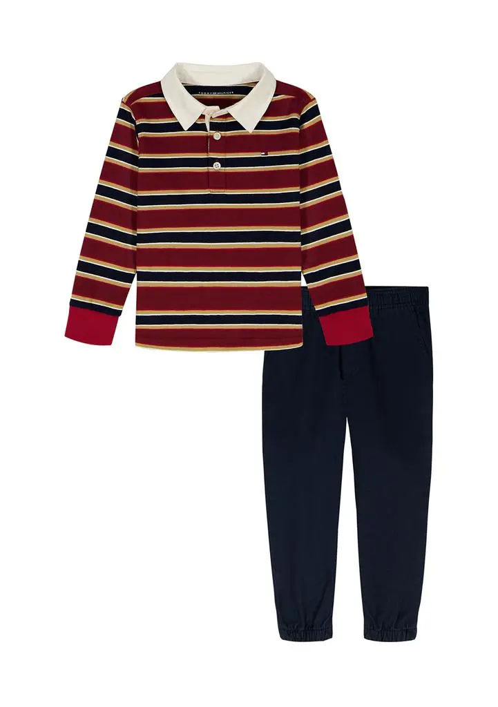 Tommy Hilfiger Toddler Boys 2-Piece Woven Pant Set