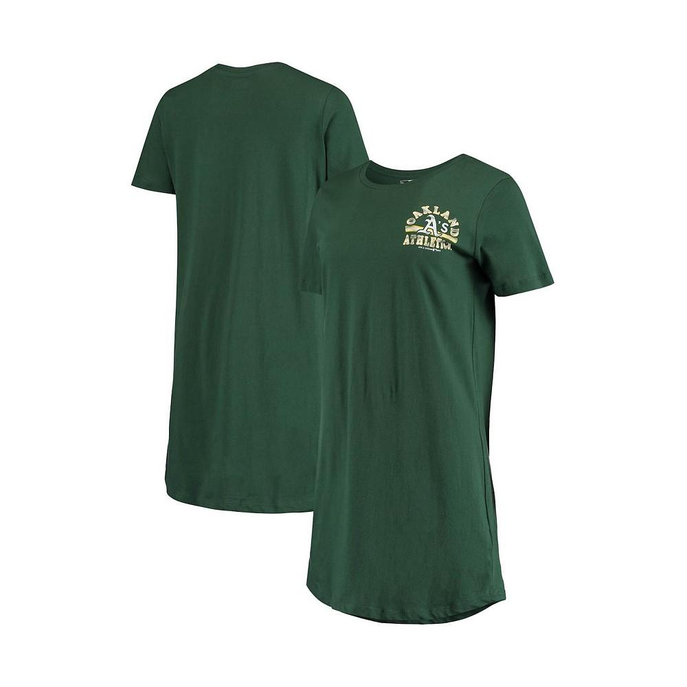 5th & Ocean Women's by New Era Green Oakland Athletics Tee Dress