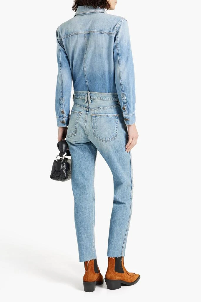 SLVRLAKE Hero distressed high-rise slim-leg jeans 3