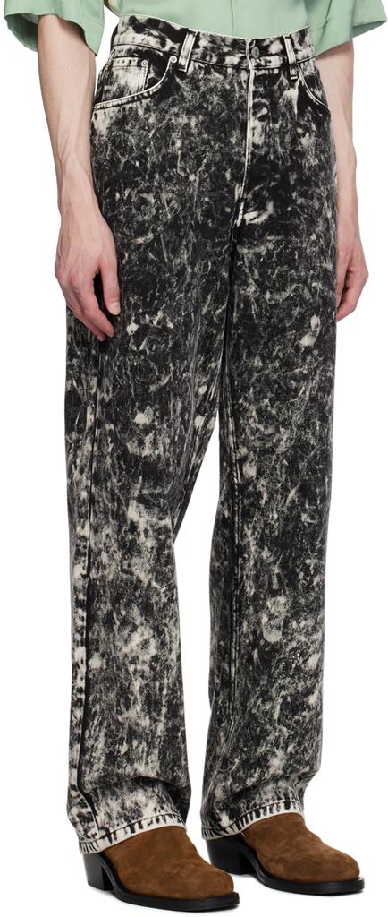 Dries Van Noten Black Acid Wash Jeans