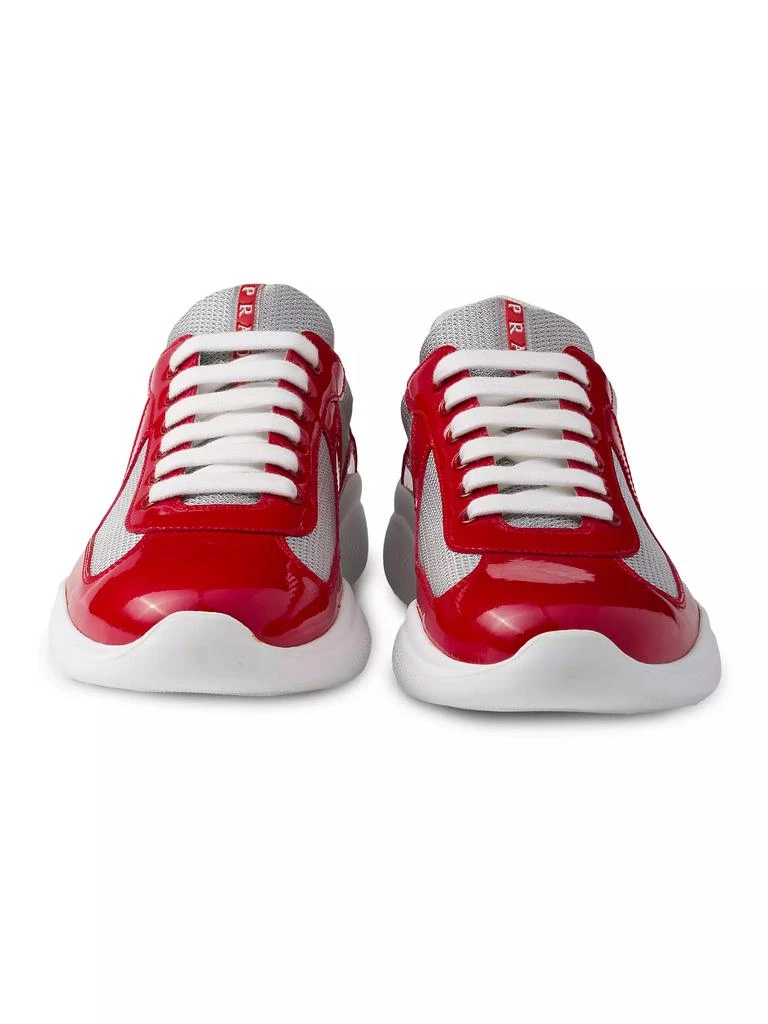 Prada Men's America's Cup Patent Leather Sneakers 4