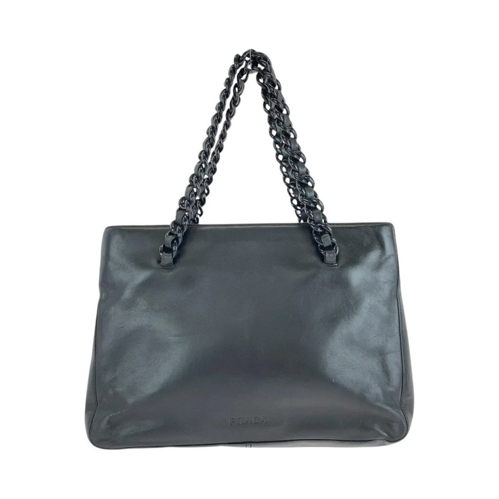 Prada Leather Plastic Handbag Tote Bag (Pre-Owned) 1