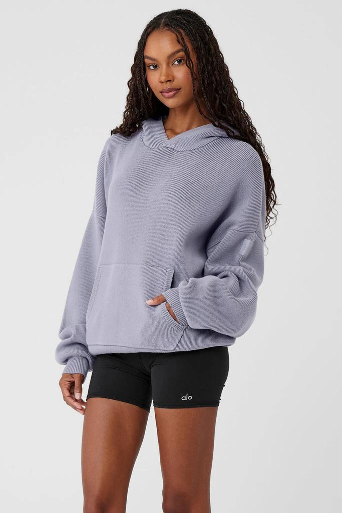 Alo Scholar Hooded Sweater - Fog 3