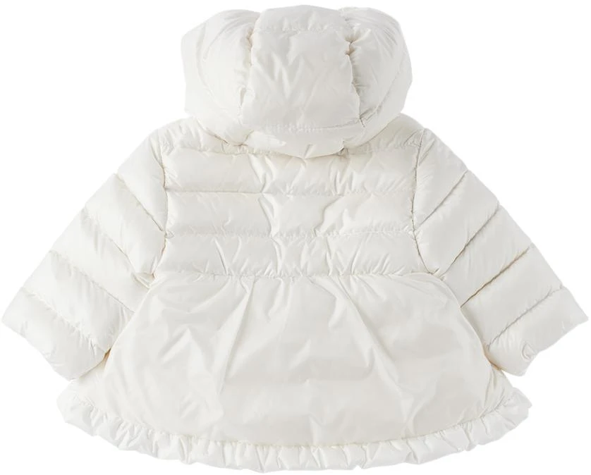 Moncler Baby White Odile Down Jacket - Baby Clothing - BeyondStyle 