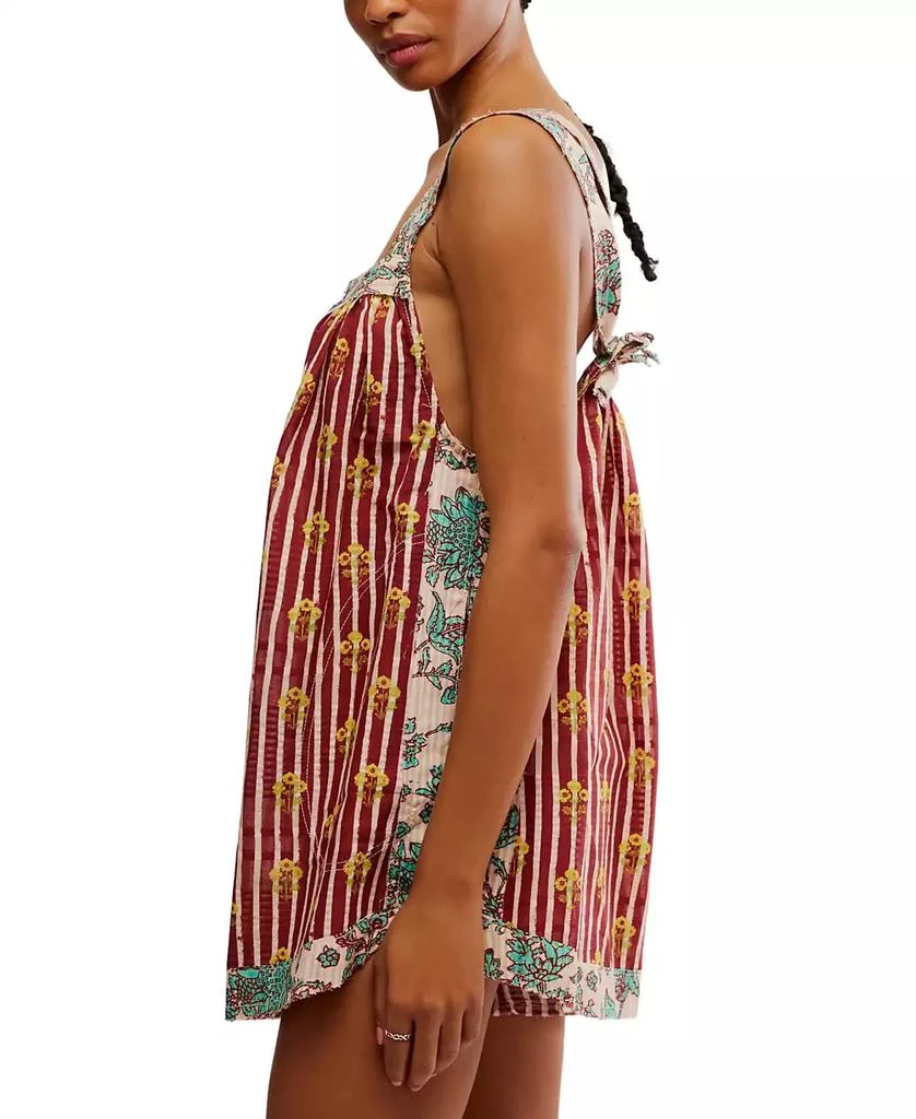 Free People Women's Port Au Prince Printed Cotton Sleeveless Romper 4