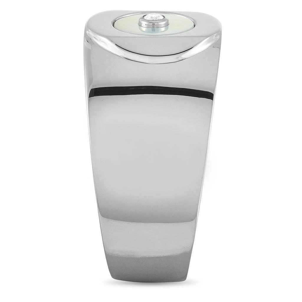 Charriol Sterling Silver Diamond and Mother of Pearl Ring 2