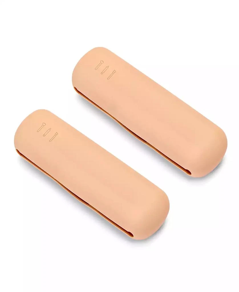 Sorbus 2 Pack Travel Cosmetic Makeup Brush Holder - Portable
Waterproof Silicone Organizer 7