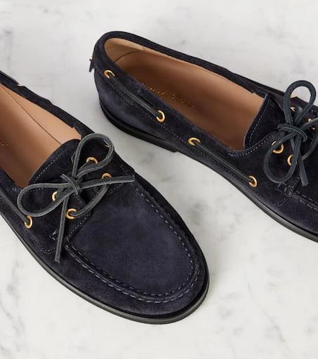 Gianvito Rossi Vandée suede boat shoes 5