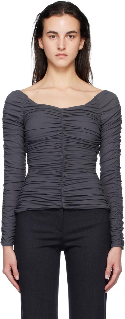 Paloma Wool Blue & Gray Marion T-shirt - T-Shirts - Save