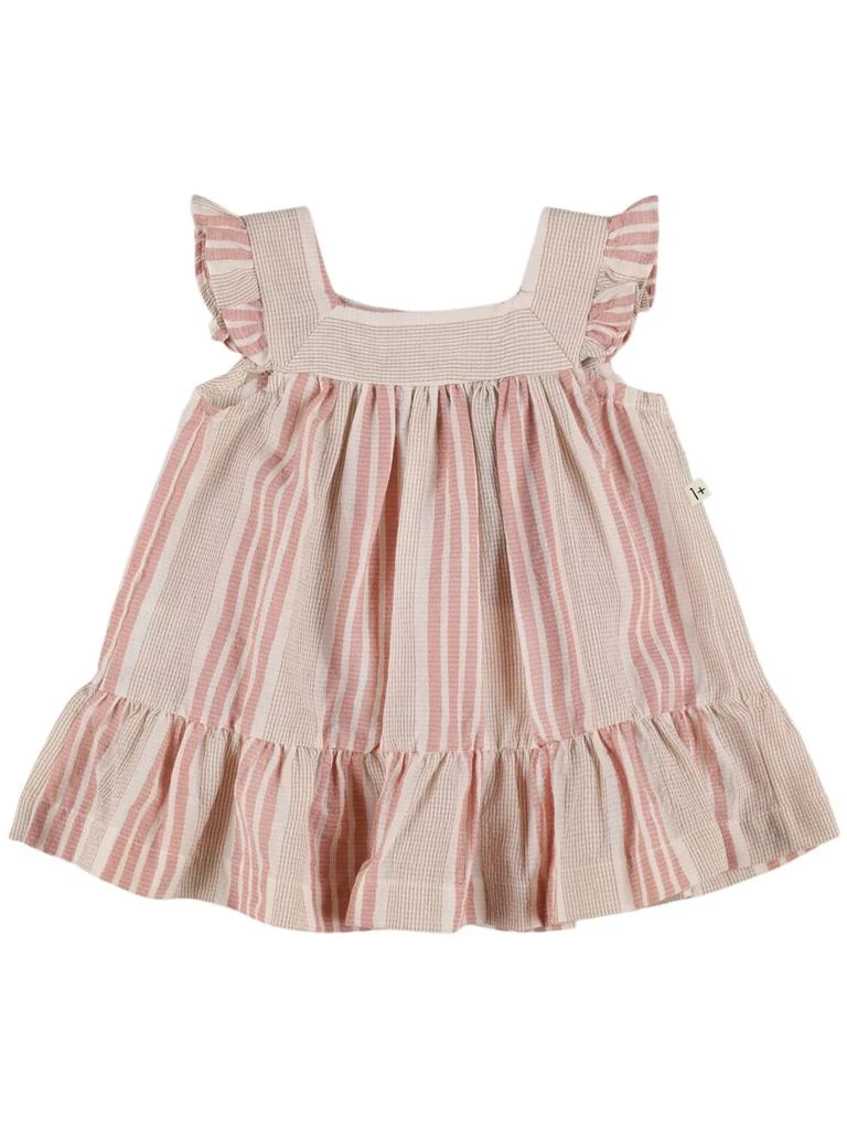1 + IN THE FAMILY Stripe Print Organic Cotton Blend Dress 1