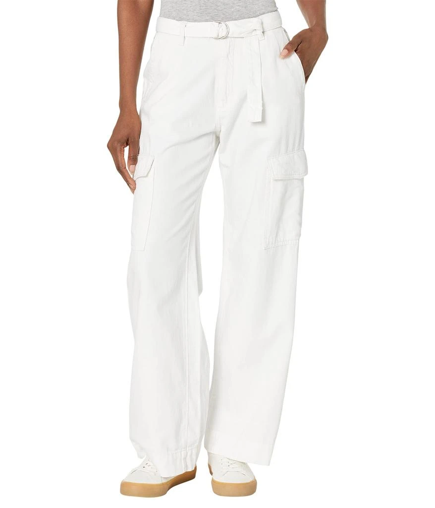 DL1961 Zoie Wide Leg Relaxed Vintage in White Cargo 1