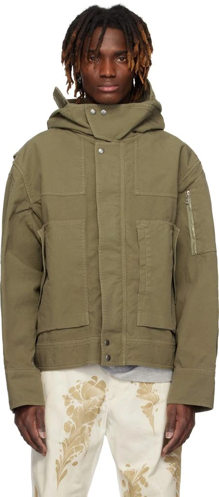 Dries Van Noten Khaki Flap Pocket Jacket 1