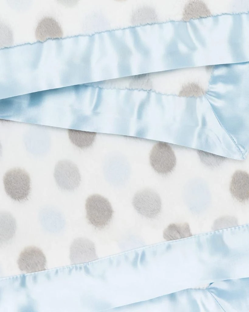 Little Giraffe Luxe Dot Printed Plush Baby Blanket 2