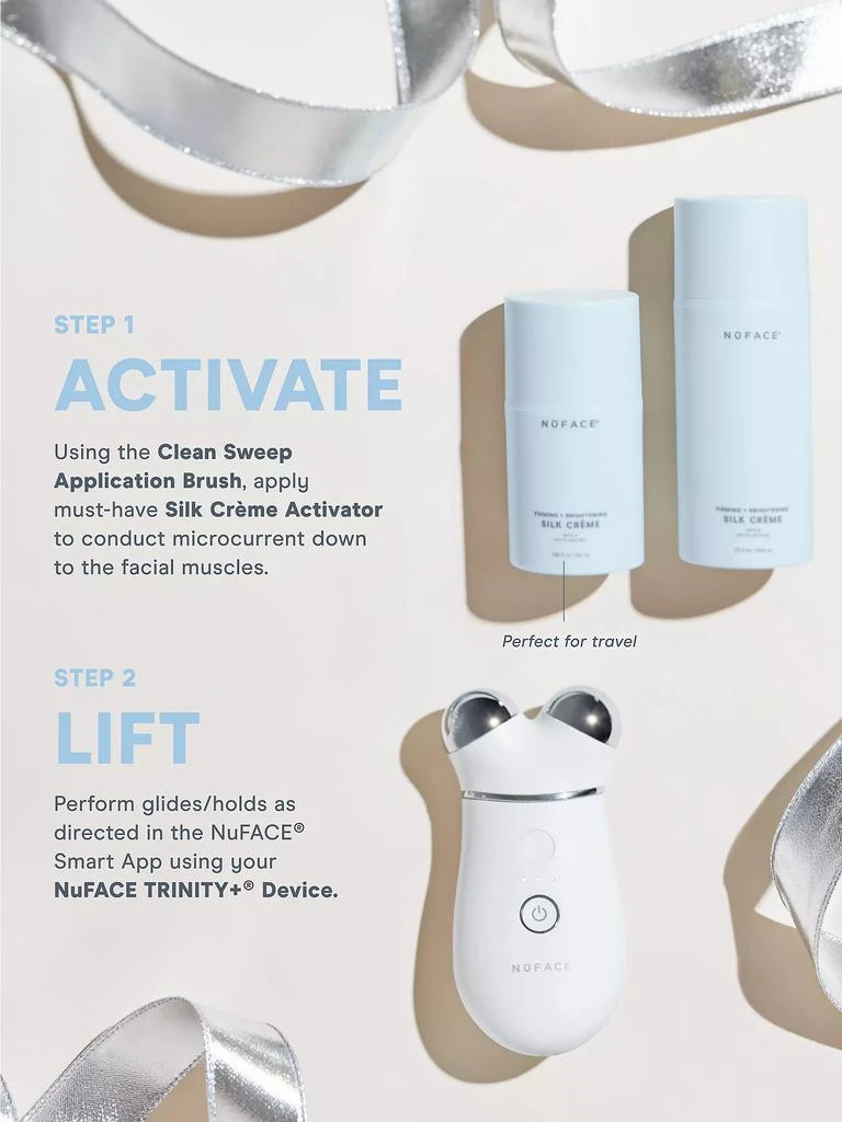 NuFace Trinity+ Smart Advanced Facial Toning Routine 4-Piece Set 5