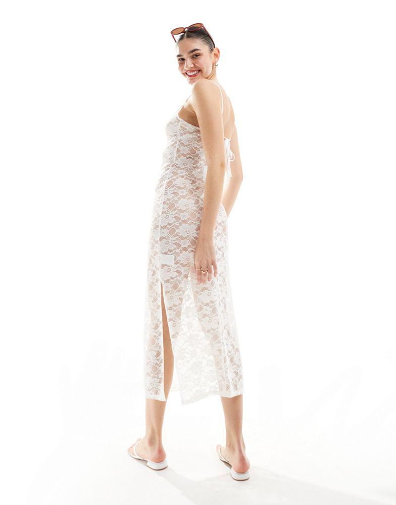 Cotton:On Cotton On maxi slip dress in sheer lace