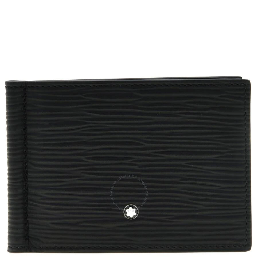 MontBlanc Meisterstuck 6cc Black Leather 4810 Wallet With Money Clip 1