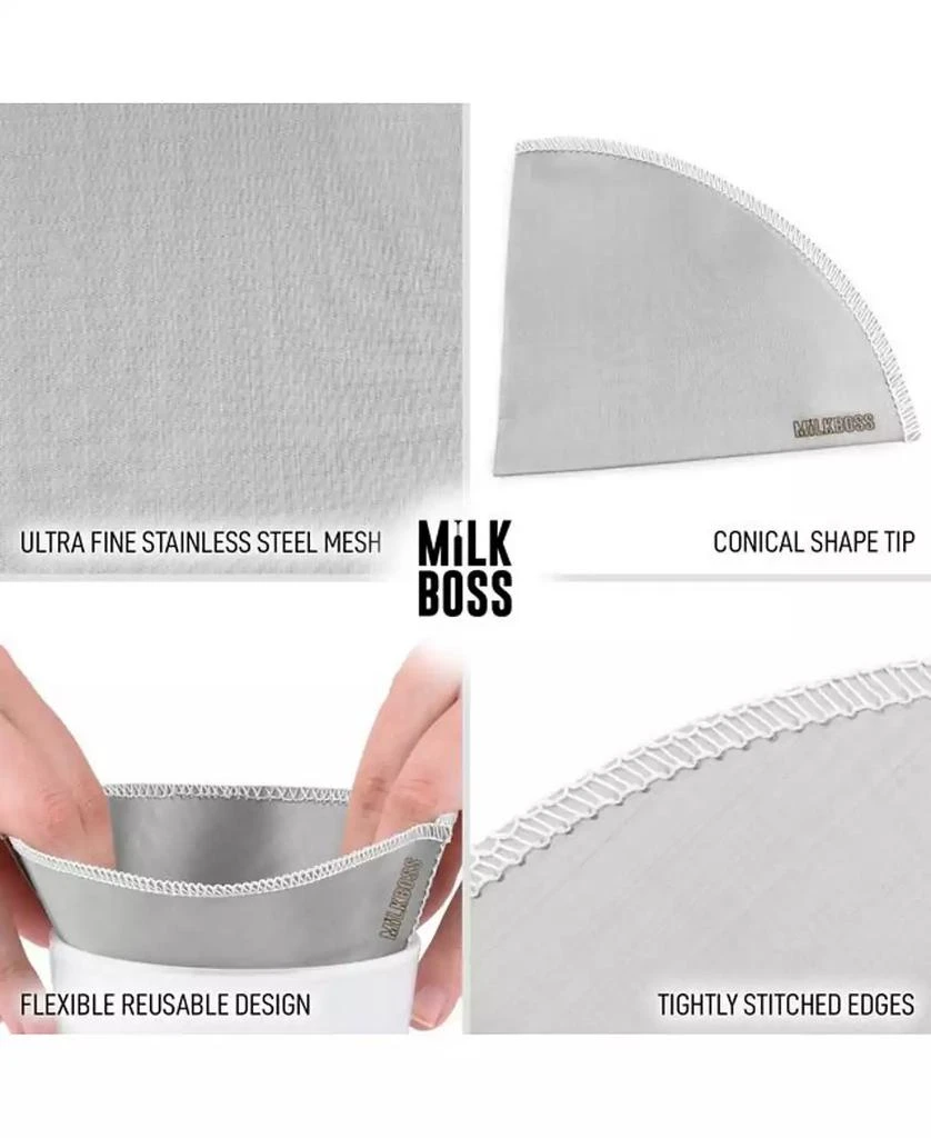 Zulay Kitchen Reusable Paperless Pour Over Coffee Filter 10