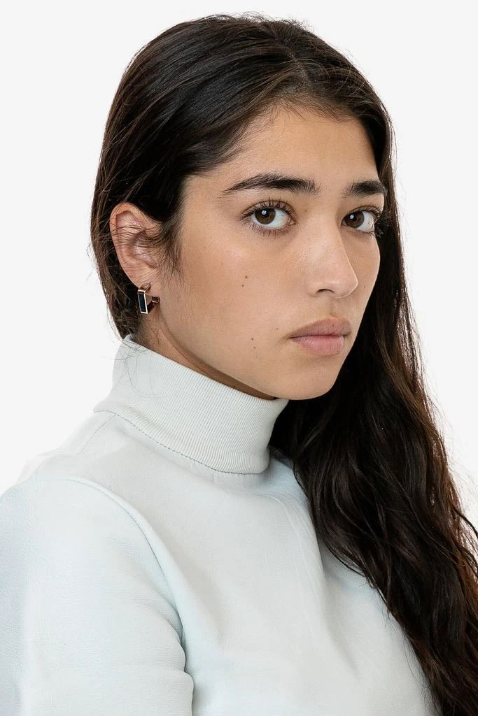 Los Angeles Apparel EARSQHOOP - Square Hoop Earrings 1
