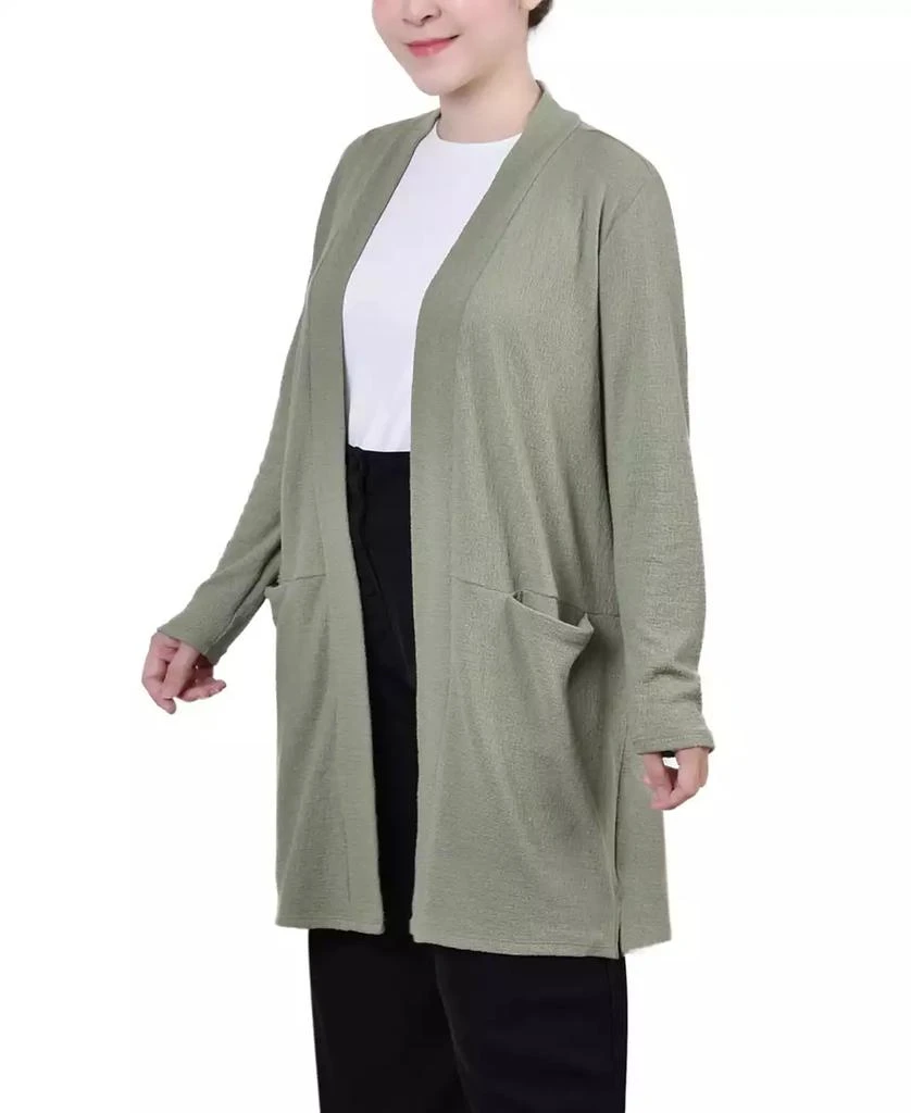 NY Collection Petite Knee Length Cardigan Sweater 3