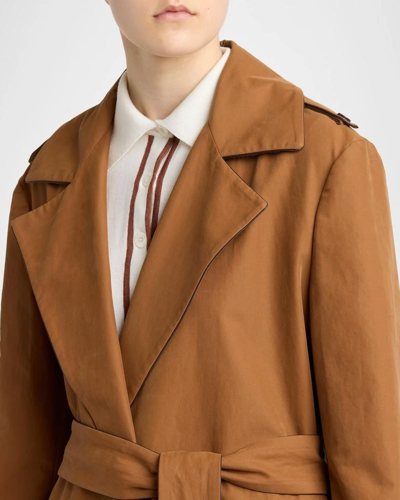 Kiton Belted Wrap Trench Coat 5