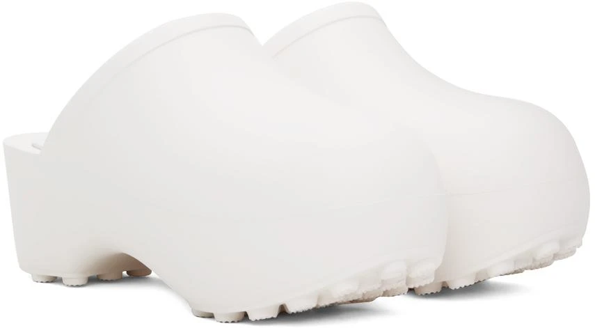 Praying White 'Praying' Clogs 4