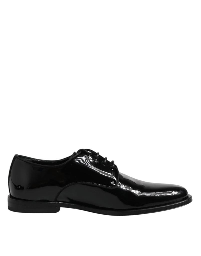Dolce & Gabbana Patent Leather Derby Formal Dress Men's Shoes (Pre-Owned)