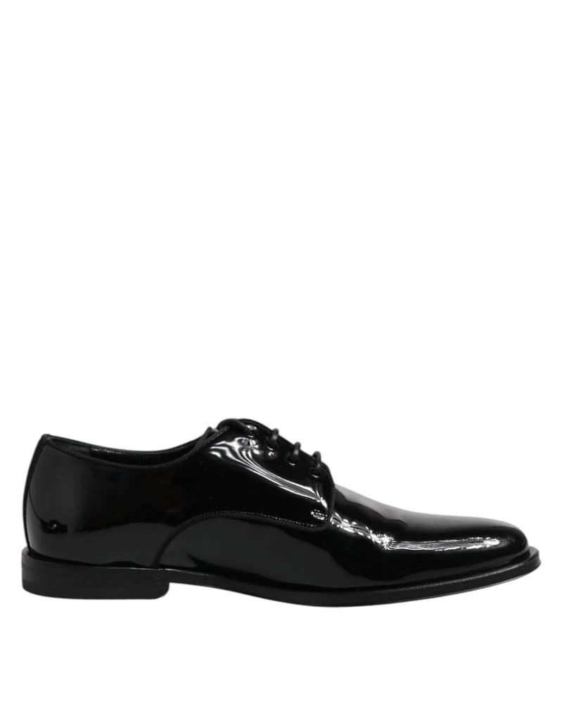 Dolce & Gabbana Patent Leather Derby Formal Dress Men's Shoes (Pre-Owned) 1