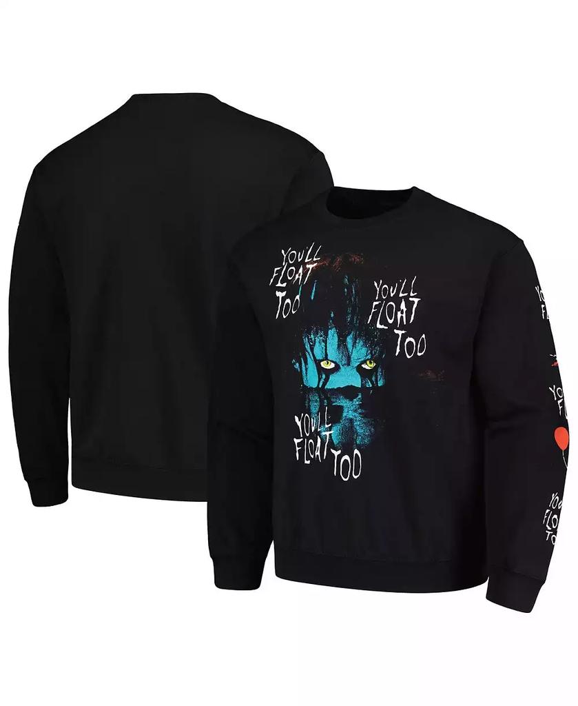 Ripple Junction Men's and Women's Black It You'll Float Too Graphic Fleece Sweatshirt