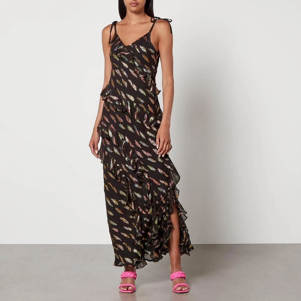 Never Fully Dressed Never Fully Dressed Faro Jacquard-Crepon Maxi Dress 1