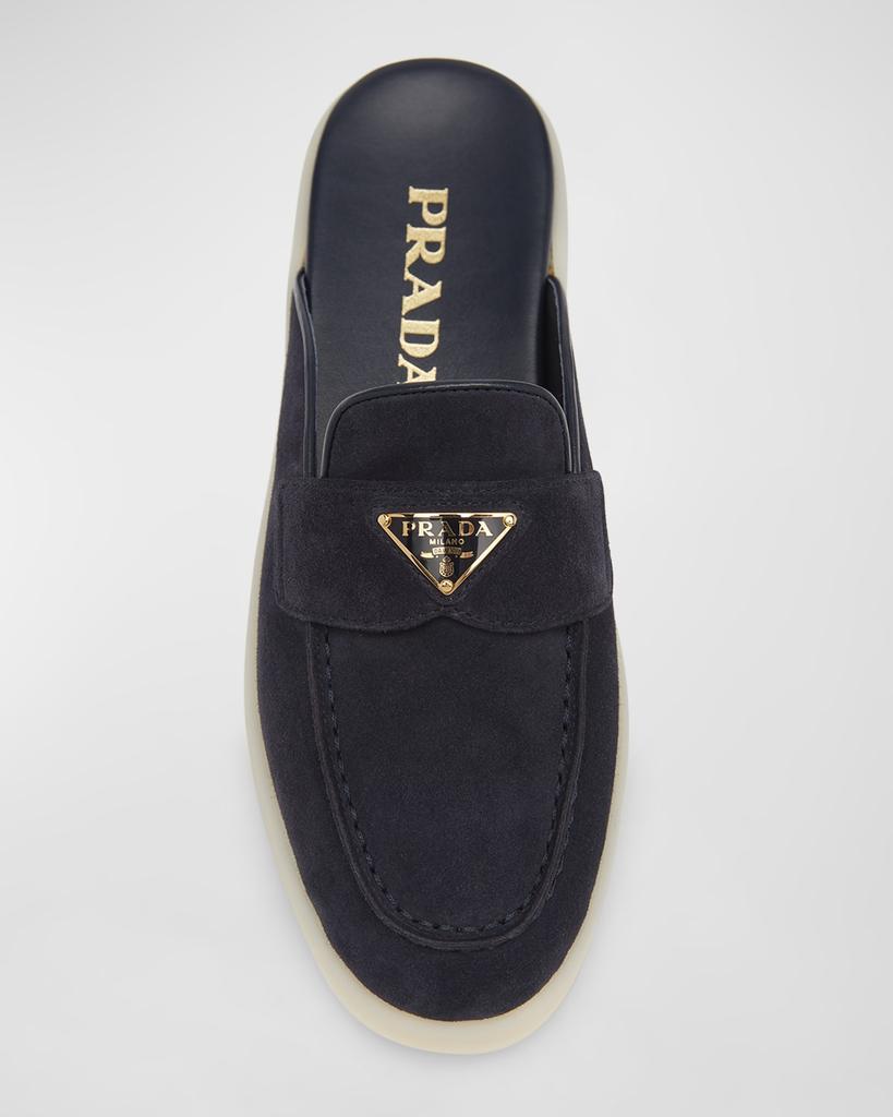Prada Saint Tropez Suede Mules - Slippers - Free Shipping