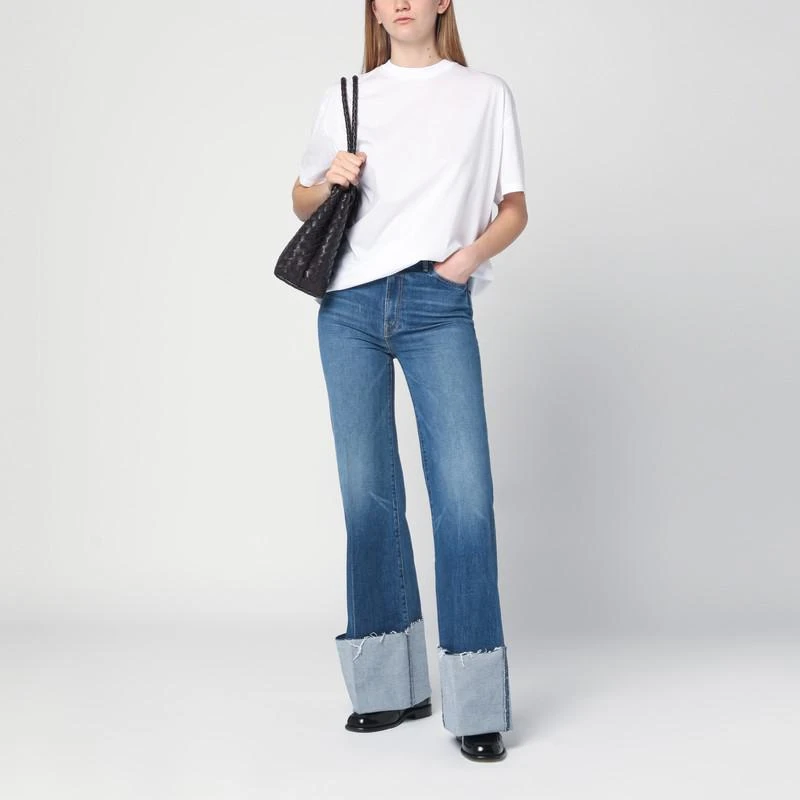 MOTHER Jeans The Hustler Roller Heel Cuff Fray 2