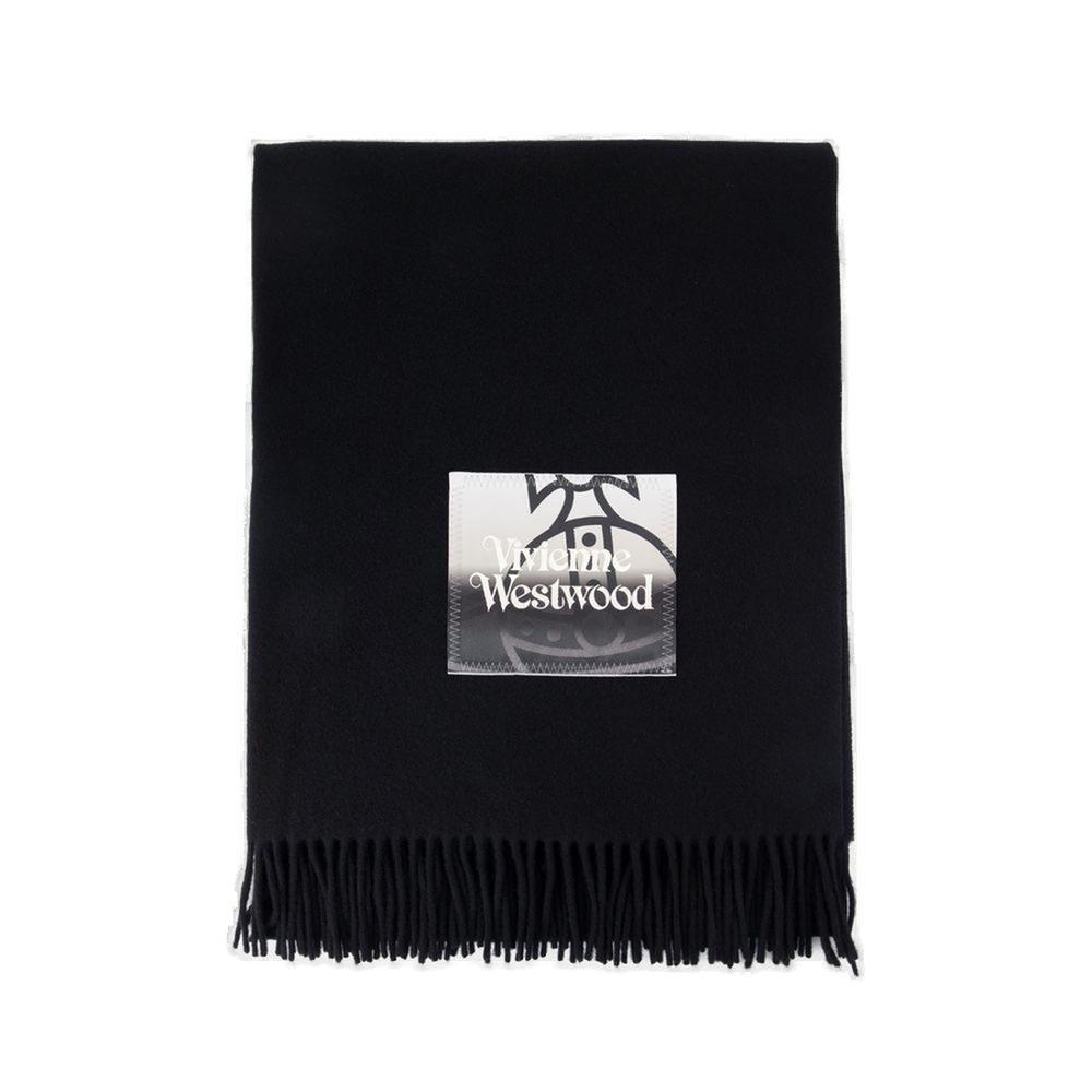Vivienne Westwood Vivienne Westwood Logo-Patch Fringed Scarf