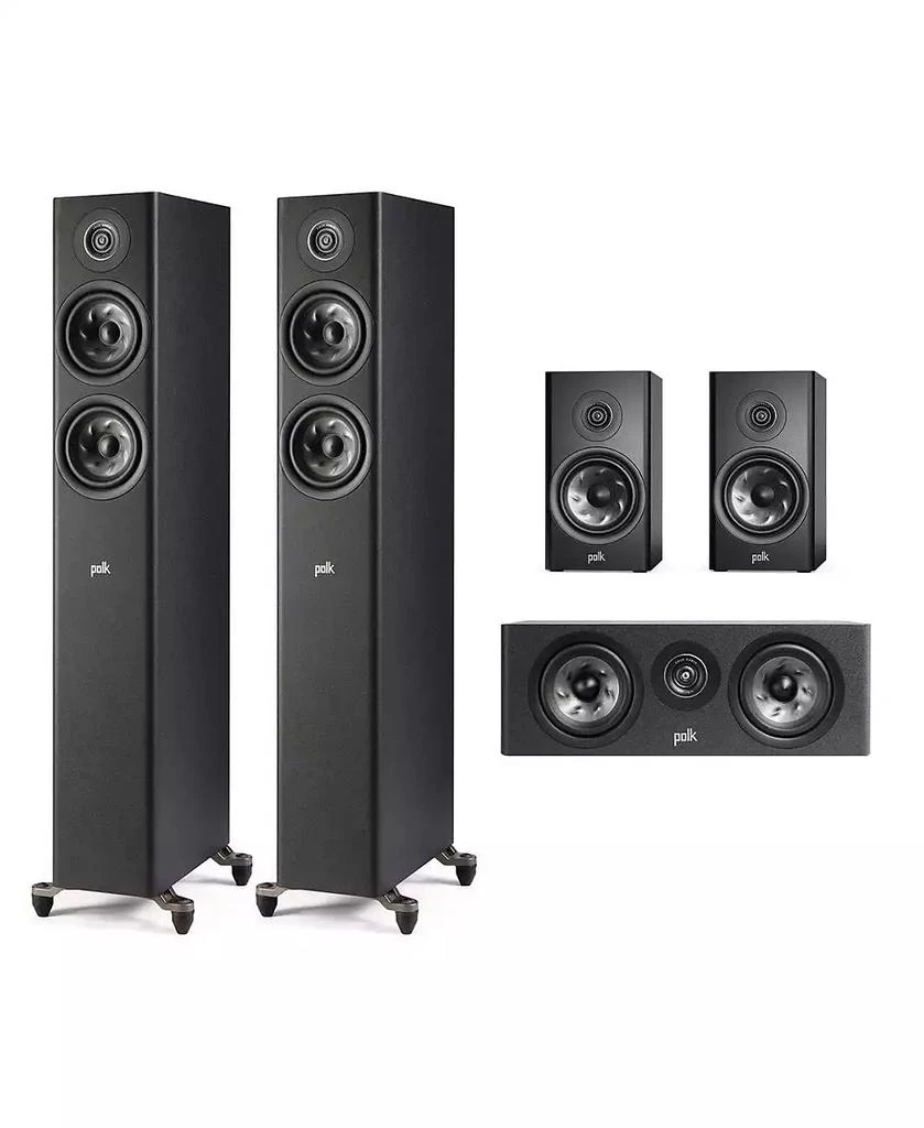 Polk Audio Reserve 5.0 Channel Compact Home Theater Speaker Package (Black)