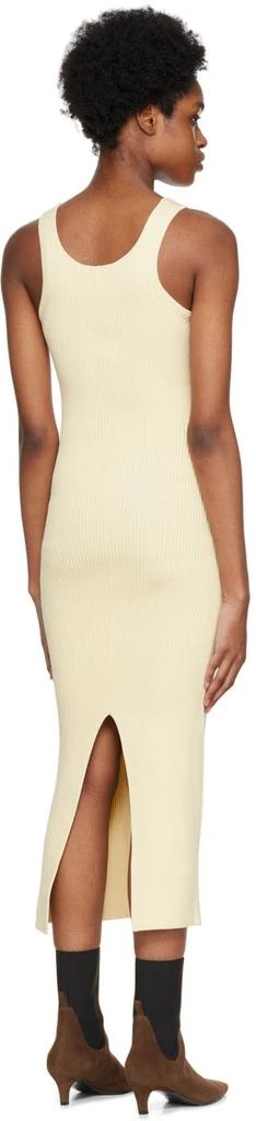 Totême Yellow Curved Compact Midi Dress 3