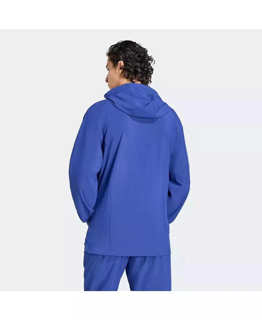 Adidas Men's Blue Italy National Team 2026 World Cup Travel Windbreaker Jacket 2