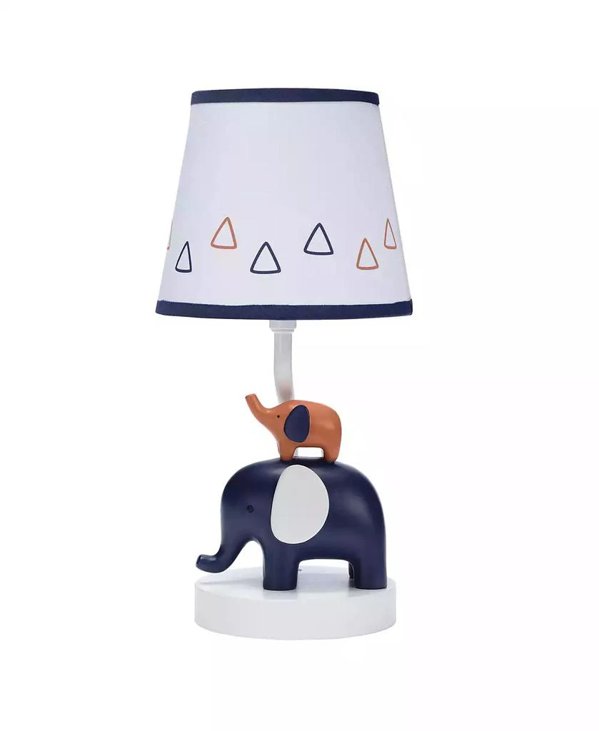 Lambs 
Ivy Playful Elephant Blue/White Nursery Lamp with Shade and Light Bulb