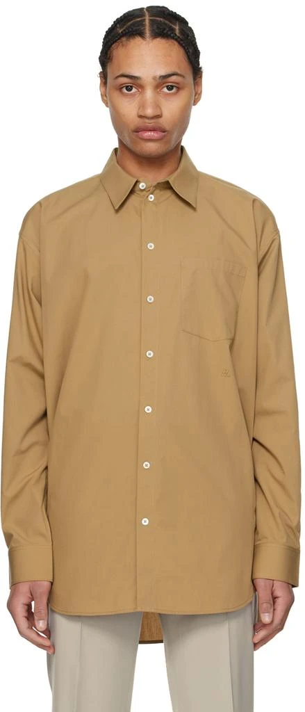 Helmut Lang Tan Oversized Shirt 1