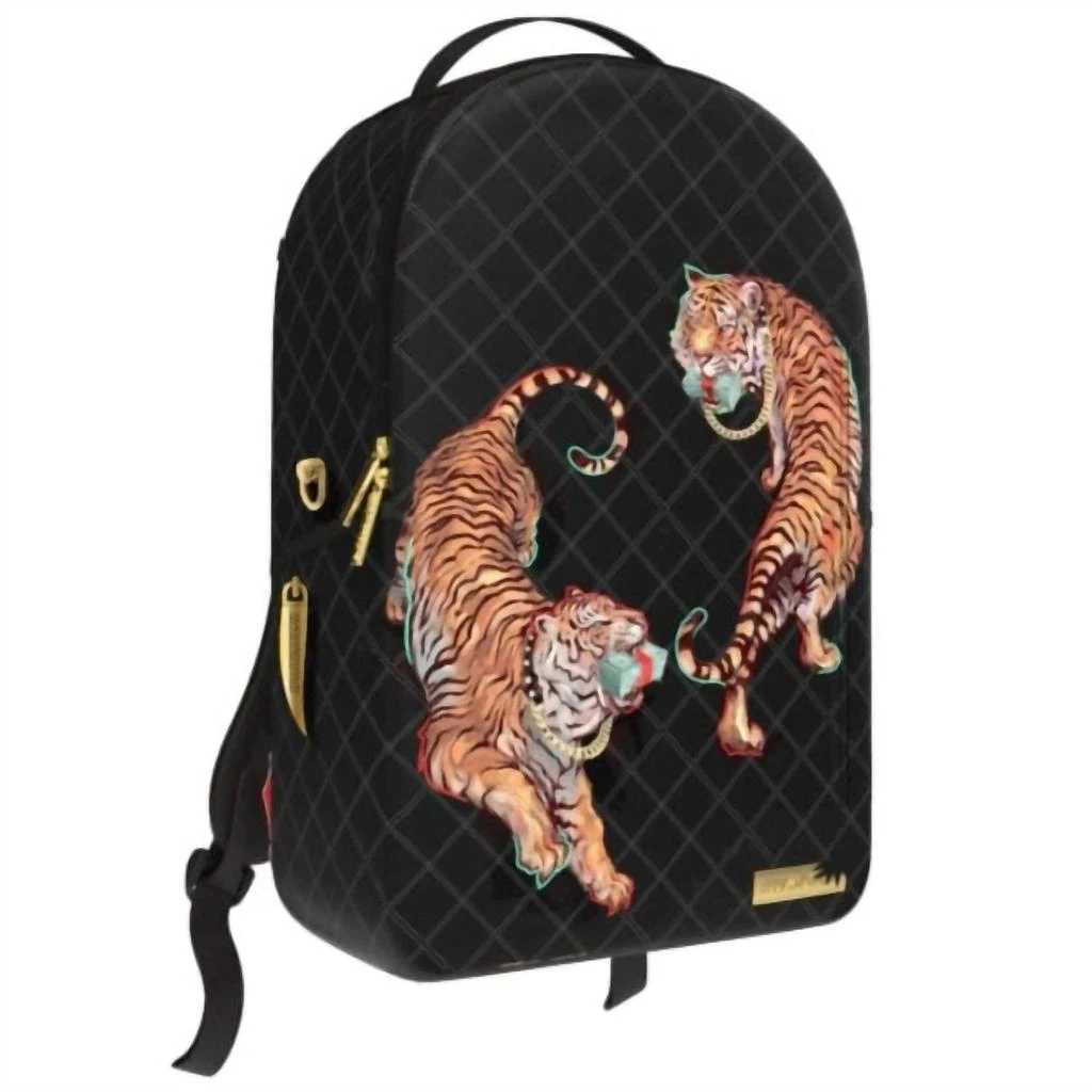SprayGround Men's Money Tigers Backpack In Black 1