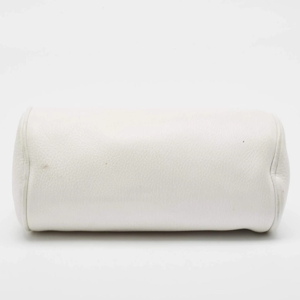 Burberry Burberry White Leather Cylinder Shoulder Bag 7