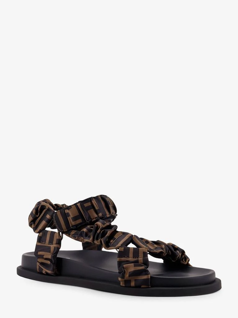 Fendi Feel elastic satin sandals with FF motif 3