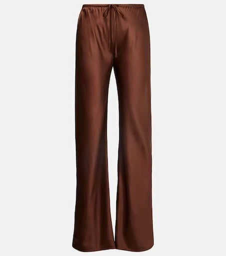 VERONICA BEARD Billie silk-blend straight pants 1