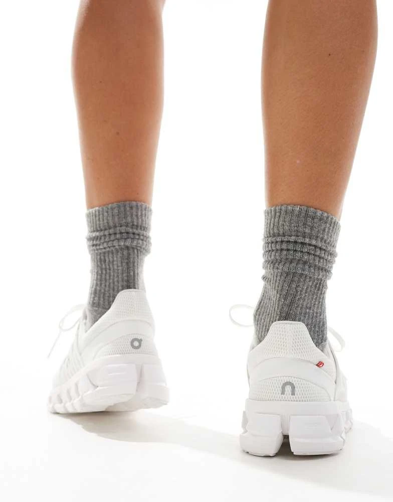 On ON Cloudswift 3 AD running trainers in all white 4