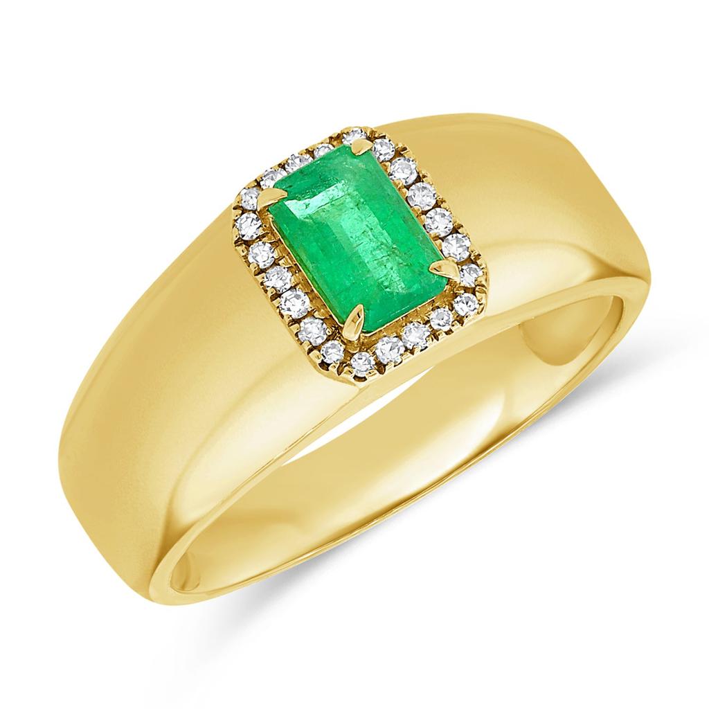 Sabrina Designs 14K Gold Emerald & Diamond Ring